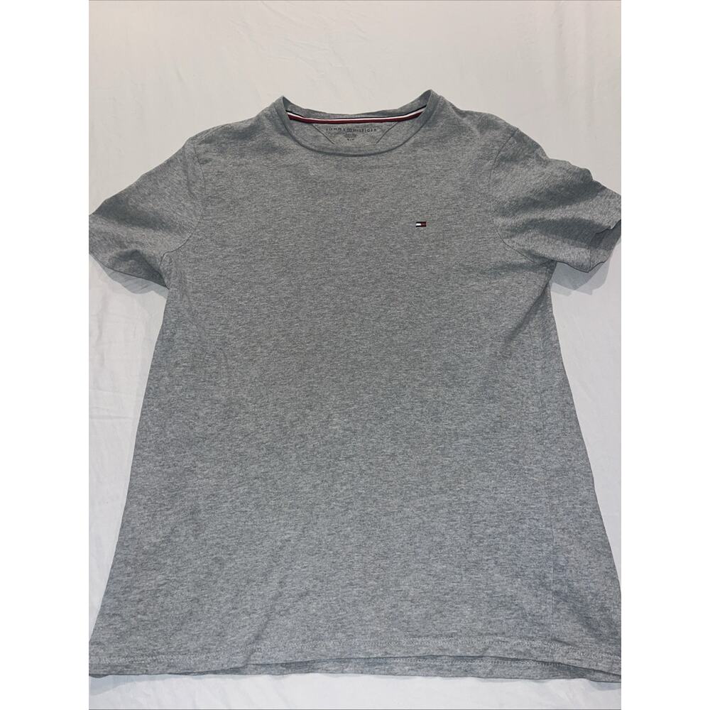 Tommy Hilfiger Mens short sleeve t shirt S cotton heather grey gray soft